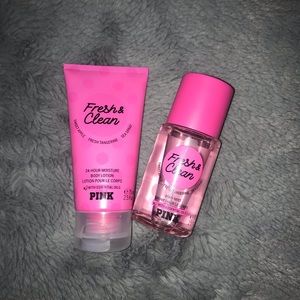 PINK “Fresh & Clean” Lotion and Fragrance Mini Set